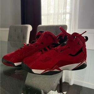 Jordan Kids Red and Black Sneakers